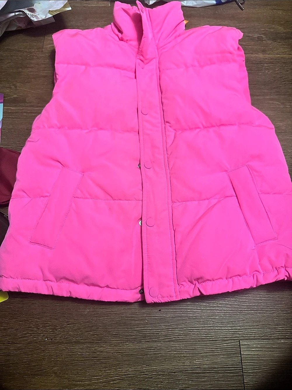Pink Puffer Vest Like New